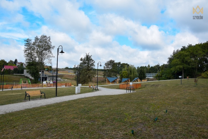 Park miejski Szydłów wrzesień 2022