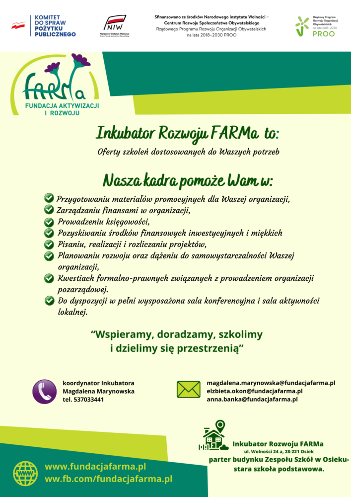 Inkubator Rozwoju FARMa