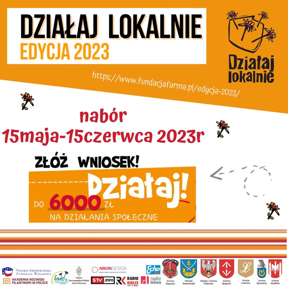 Działaj Lokalnie powiat staszowski edycja 2023
