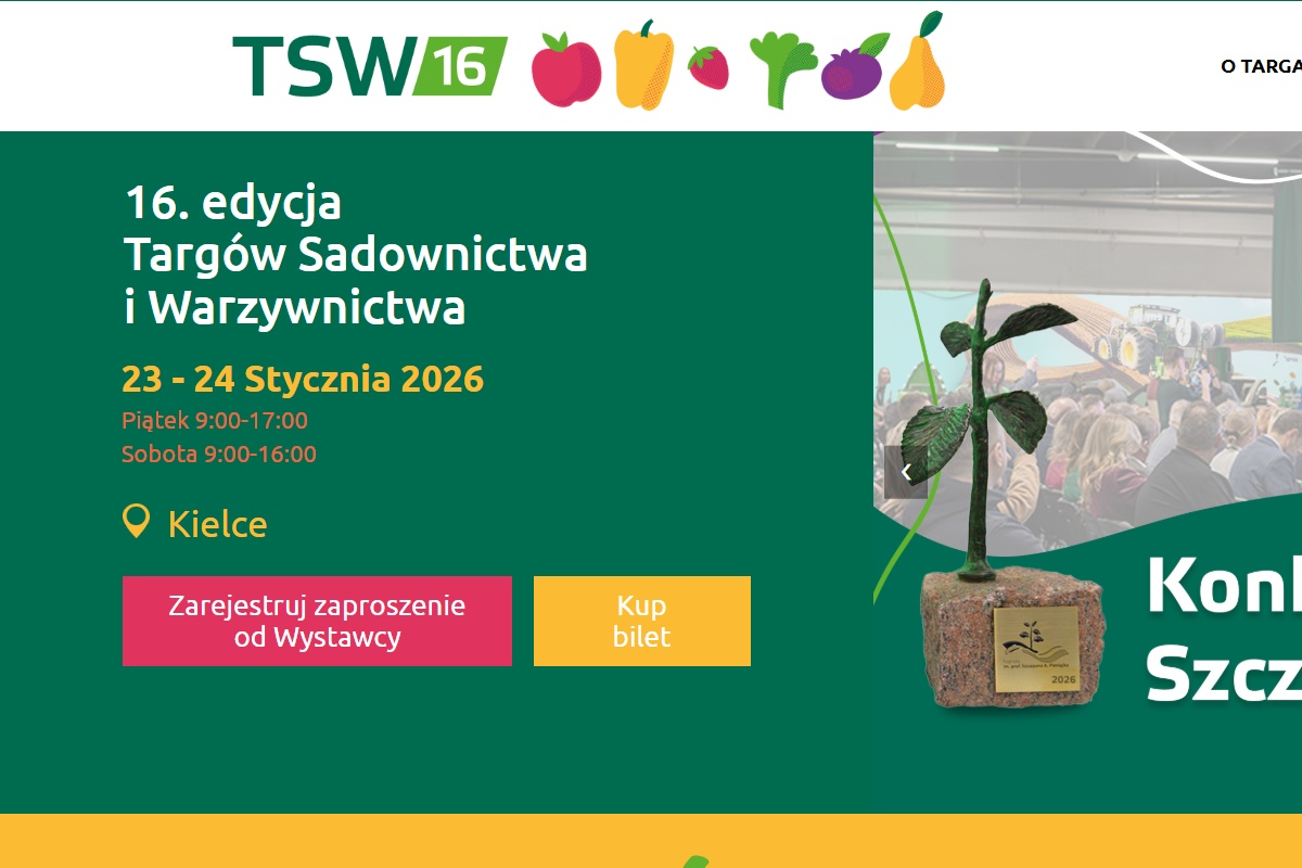 16. Targi Sadownictwa i&nbsp;Warzywnictwa