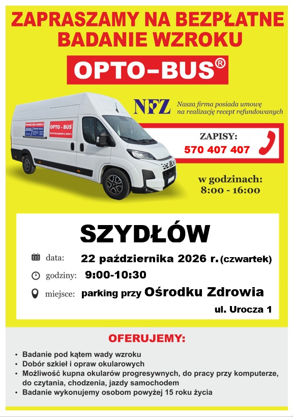 Zaproszenie na bezpłatne badanie wzroku