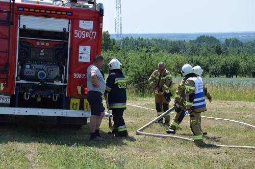 2023-07-09: Ćwiczenia strażackie na Lisim Kamieniu, fot. Sylwester Celejowski